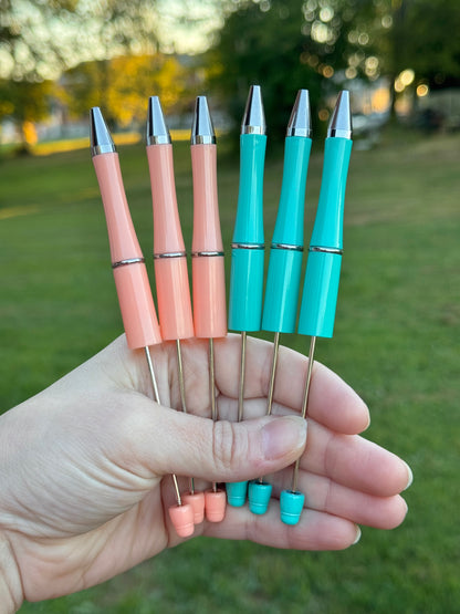 Plastic Beadable Solid Pen (#103-110)