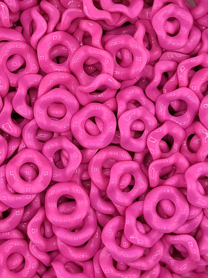 Wavy Acrylic 15mm Spacers (10ct)