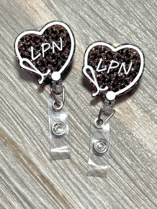 Badge Reel ~ Leopard LPN