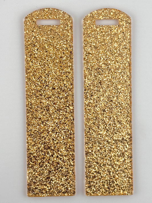 Acrylic Bookmark ~ KC Gold Glitter