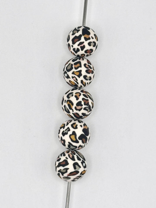 Mini Print 5pc Bead Bag - Boho Leopard (Custom)