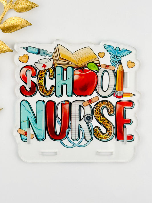Acrylic Storage Box ~ School Nurse