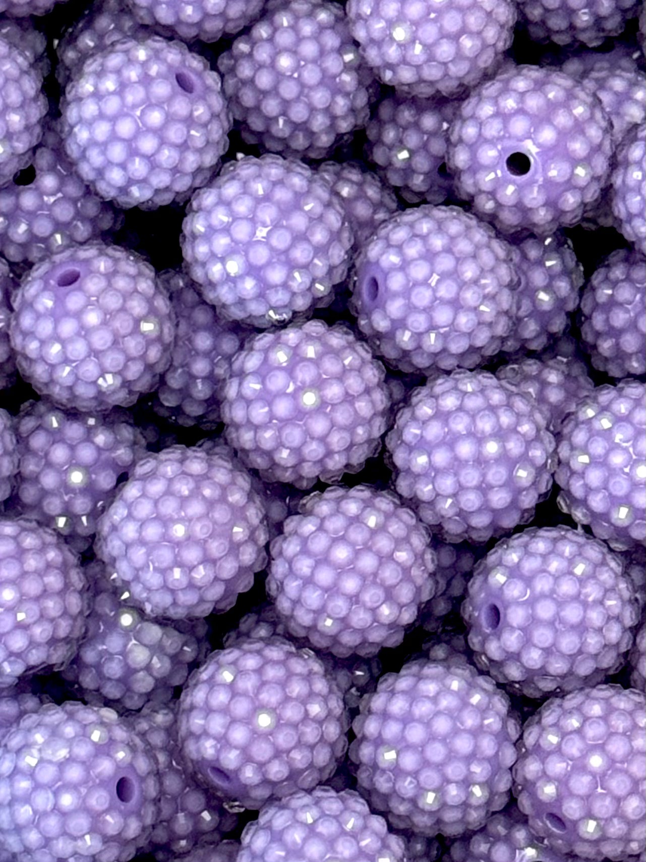 Rhinestone 20mm Acrylic ~ Jelly Purple