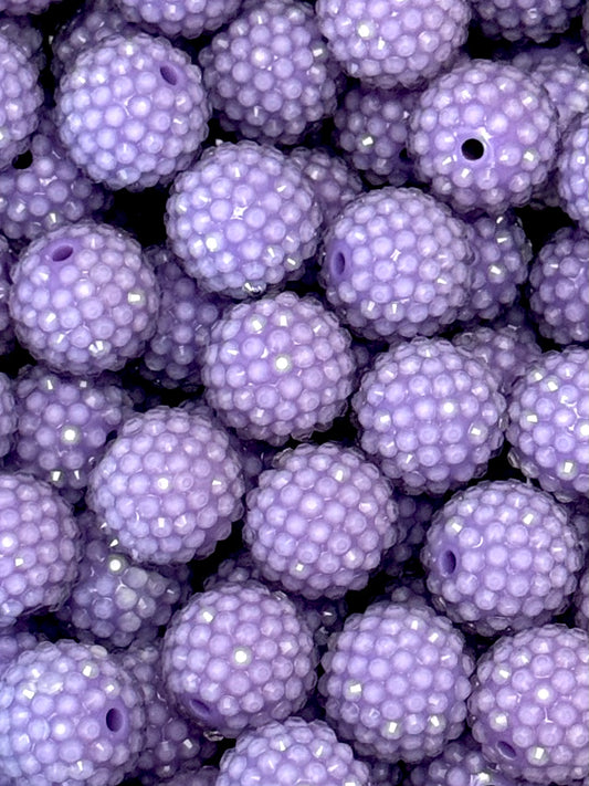 Rhinestone 20mm Acrylic ~ Jelly Purple