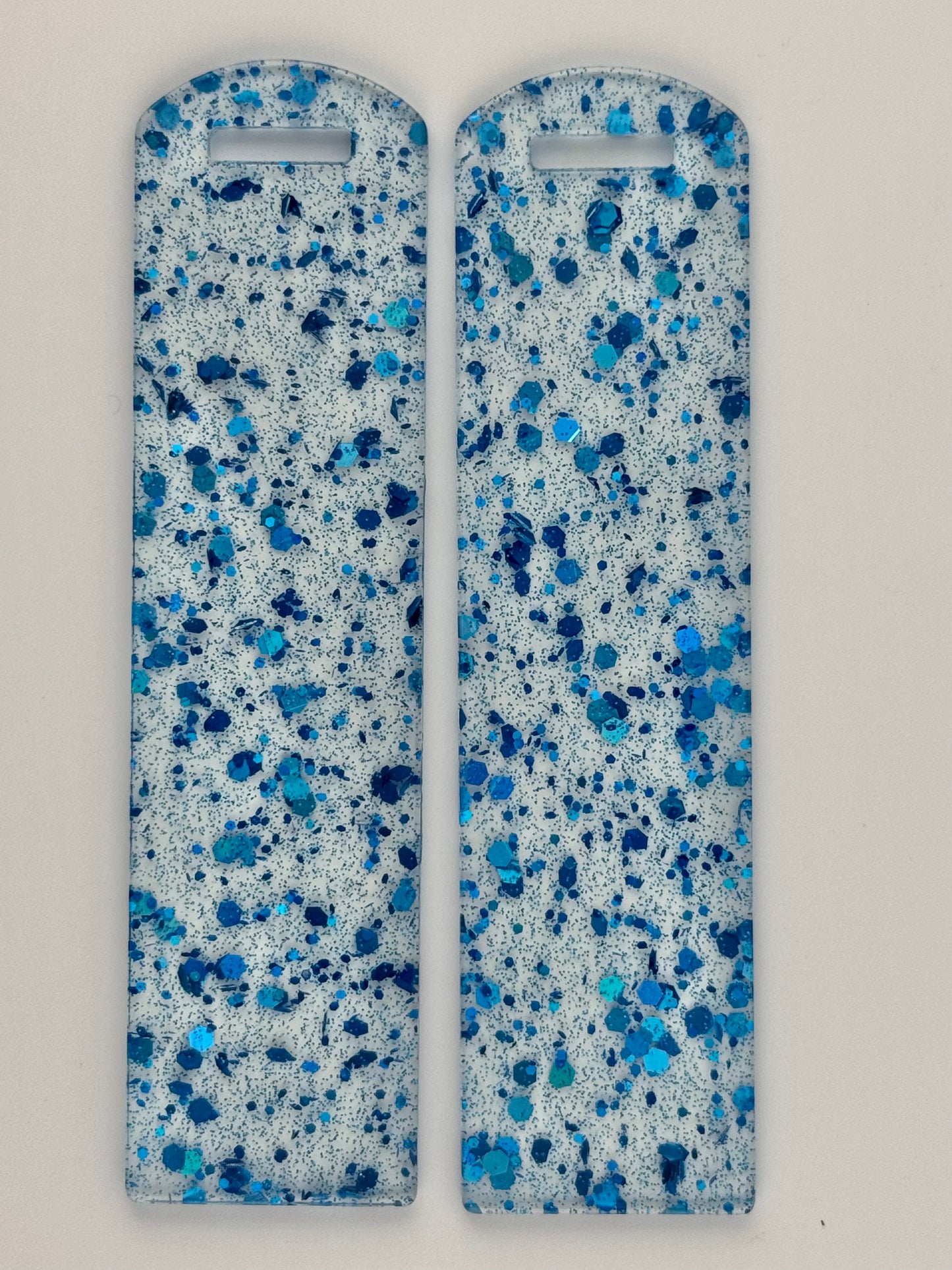 Acrylic Bookmark ~ Sky Blue Speckles