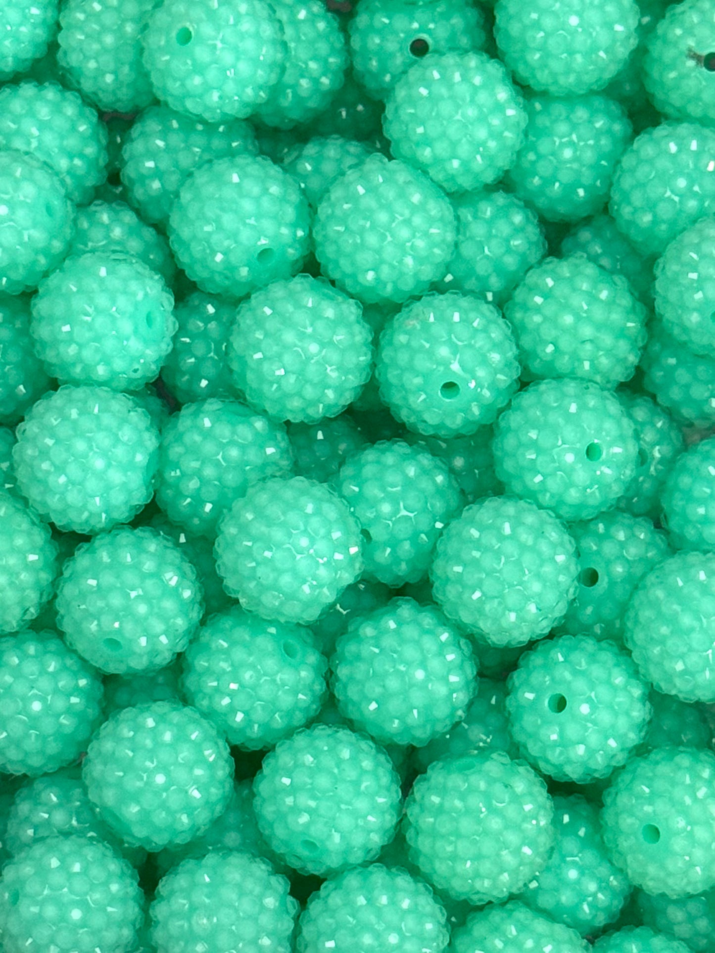 Rhinestone 20mm Acrylic ~ Jelly Neon Island Blue