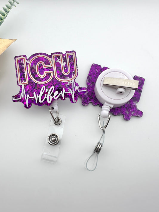 Badge Reel ~ Purple ICU Life