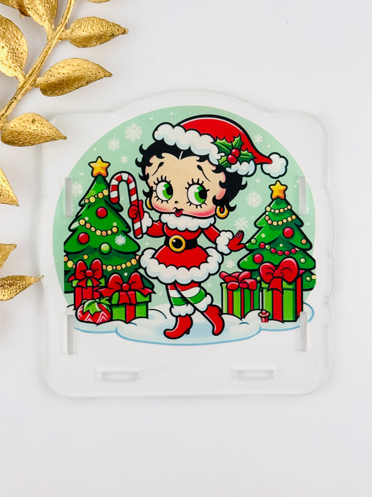 Acrylic Storage Box ~ Holly Jolly Girl