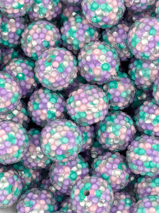 Rhinestone 20mm Acrylic ~Mosaic Purple