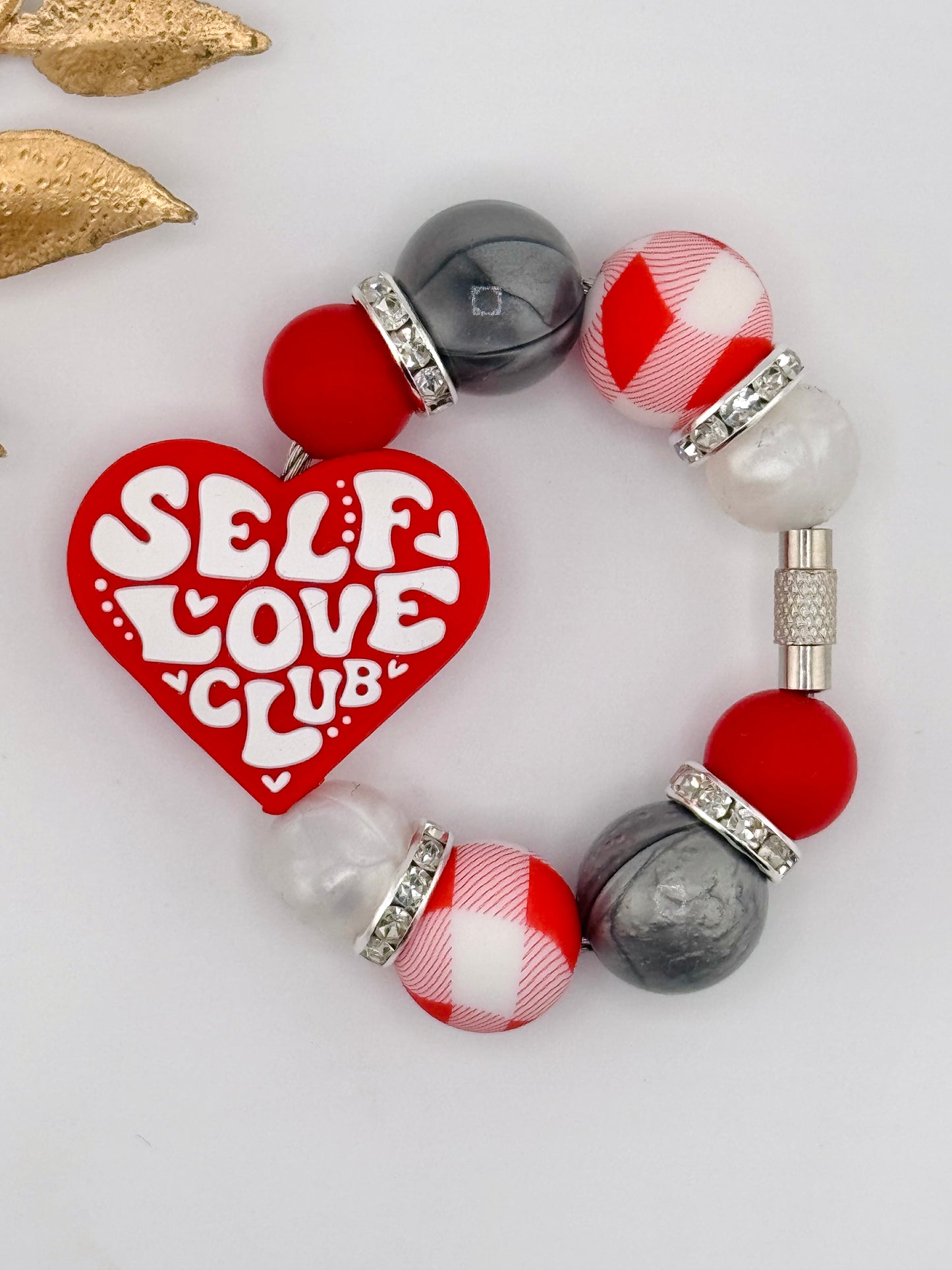 (Pre-Made) Cup Charm ~ Self Love Club Red * Custom