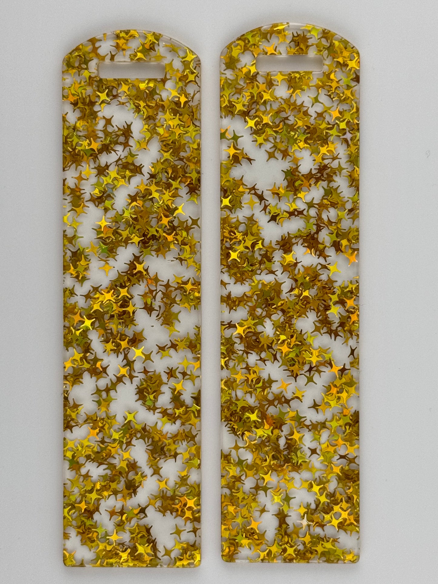 Acrylic Bookmark ~ Gold Stars