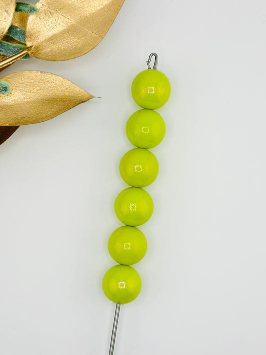 Glimmer ~ #144 Lime Green 15mm