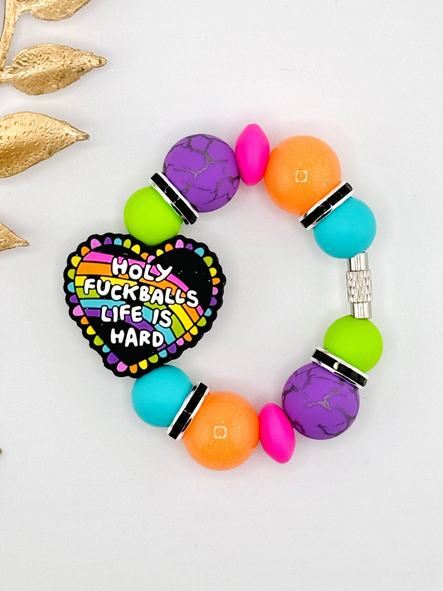 (Wholesale) Cup Charm ~ Holy F*Balls Life Is Hard *Custom
