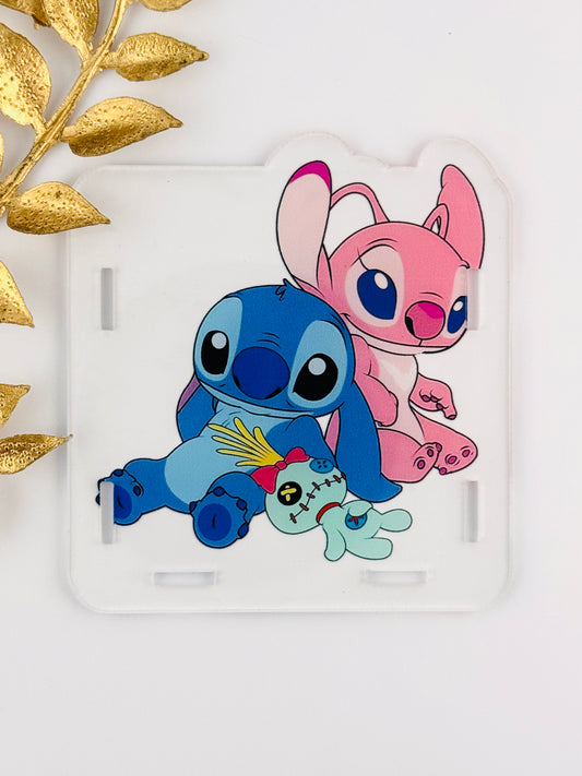 Acrylic Storage Box ~ Blue & Pink Monster Toy