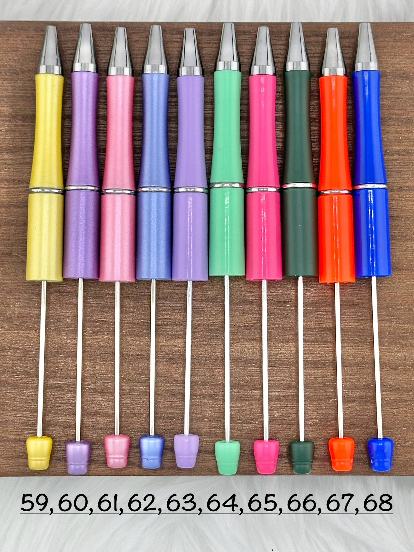 Plastic Beadable Solid Pen (#1-92)