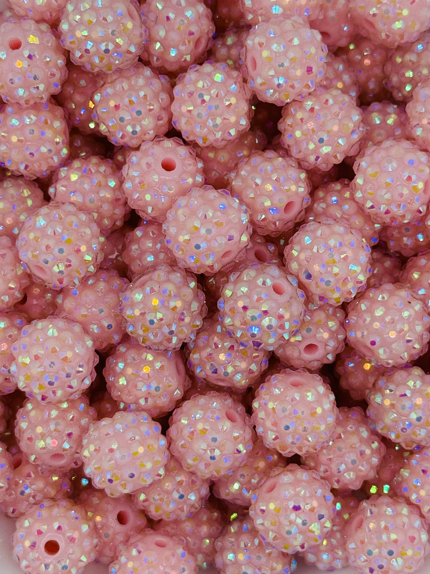 Rhinestone 16mm Acrylic ~ Opaque Pink