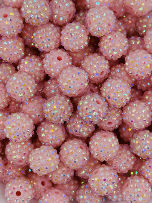 Rhinestone 16mm Acrylic ~ Opaque Pink