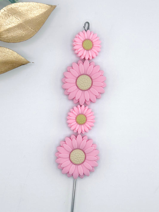 Rose Quartz Daisy Focal