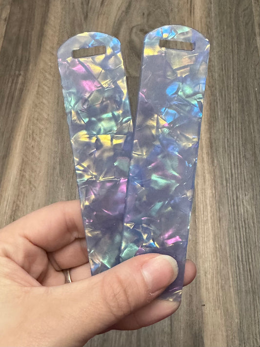 Acrylic Bookmark ~ Blue Hologram