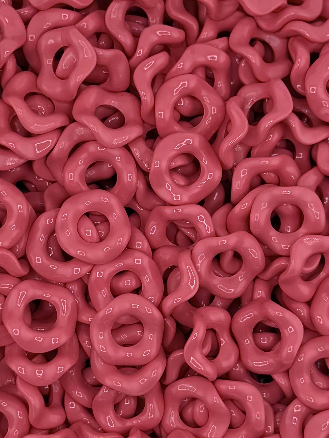 Wavy Acrylic 15mm Spacers (10ct)