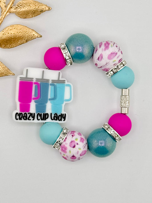 (Pre-Made) Cup Charm ~ Crazy Cup Lady