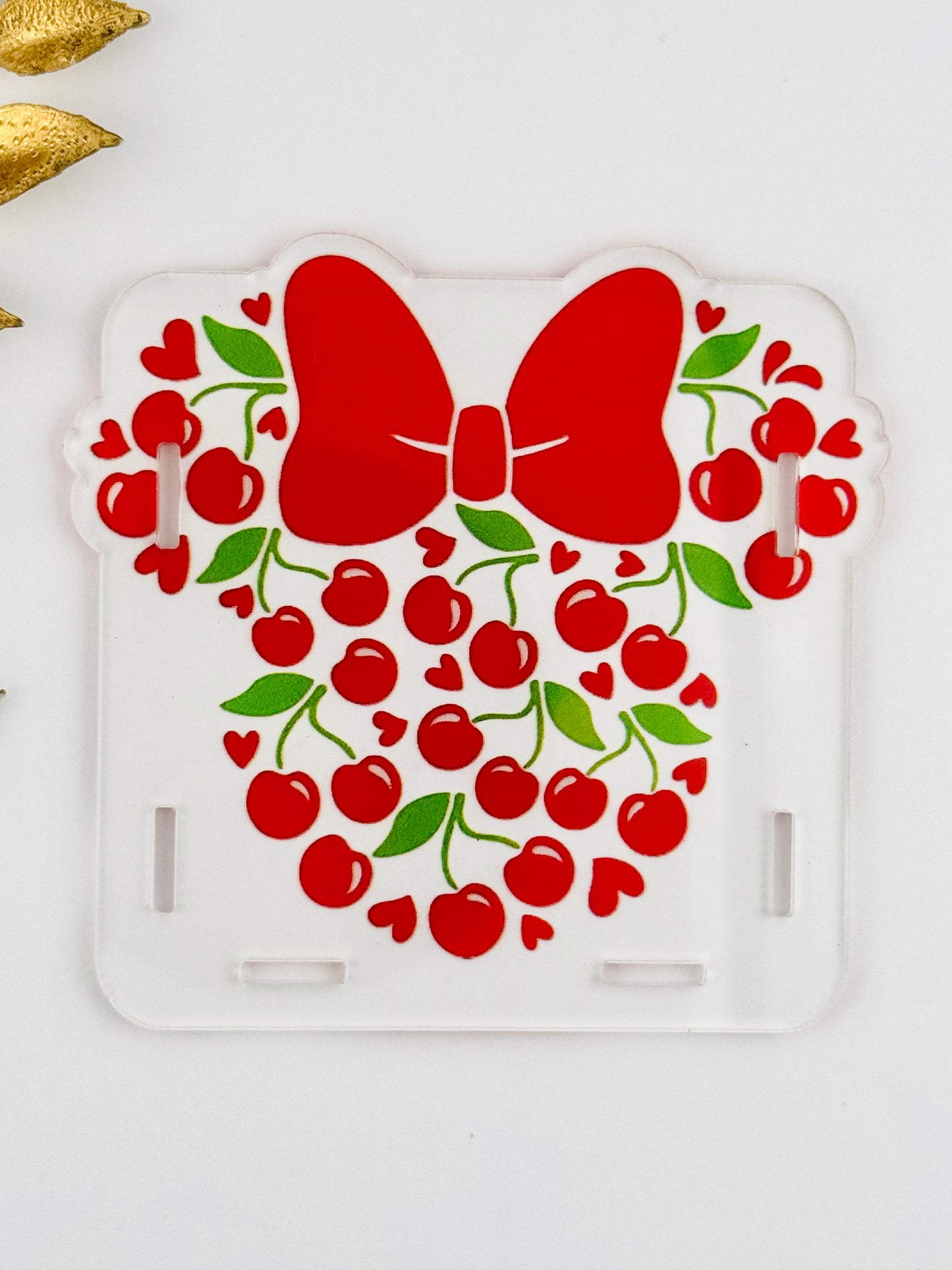 Acrylic Storage Box ~ Cherry Bow Head