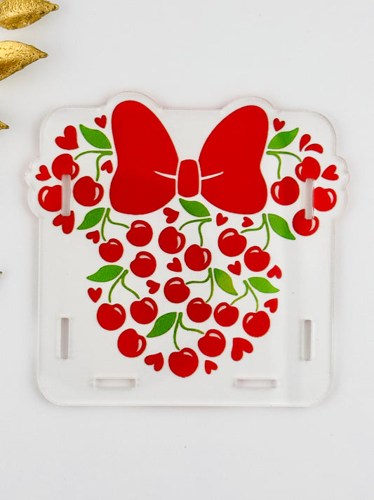 Acrylic Storage Box ~ Cherry Bow Head