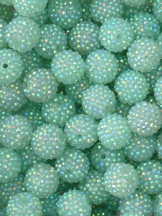 Rhinestone 20mm Acrylic ~ Light Island