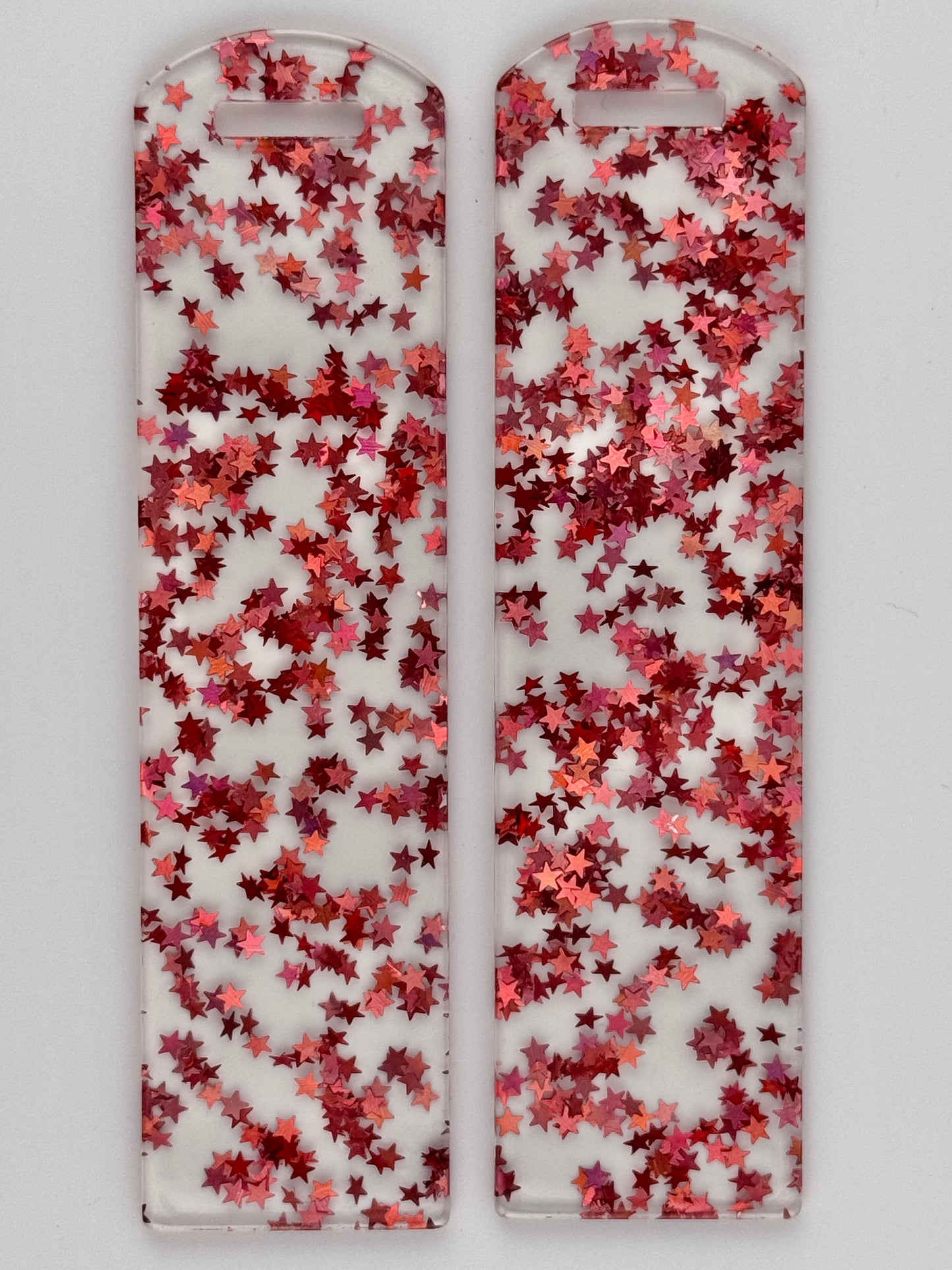 Acrylic Bookmark ~ Rose Gold Stars