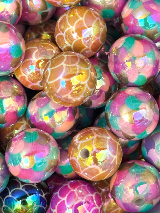 Acrylic 16mm Bead Bag - Mermaid 10ct Mix