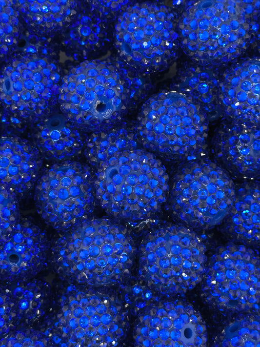 Rhinestone 20mm Acrylic ~ Royal Blue