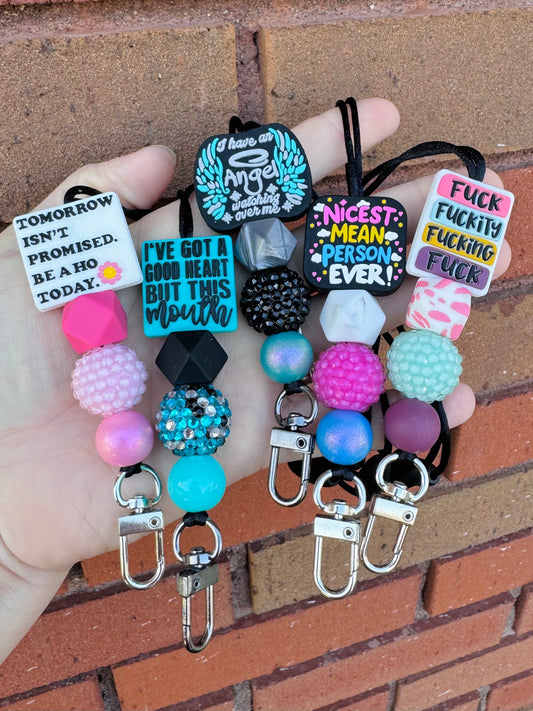 (Pre-Made) Saying/Word Freshie Hangers / Car Charms