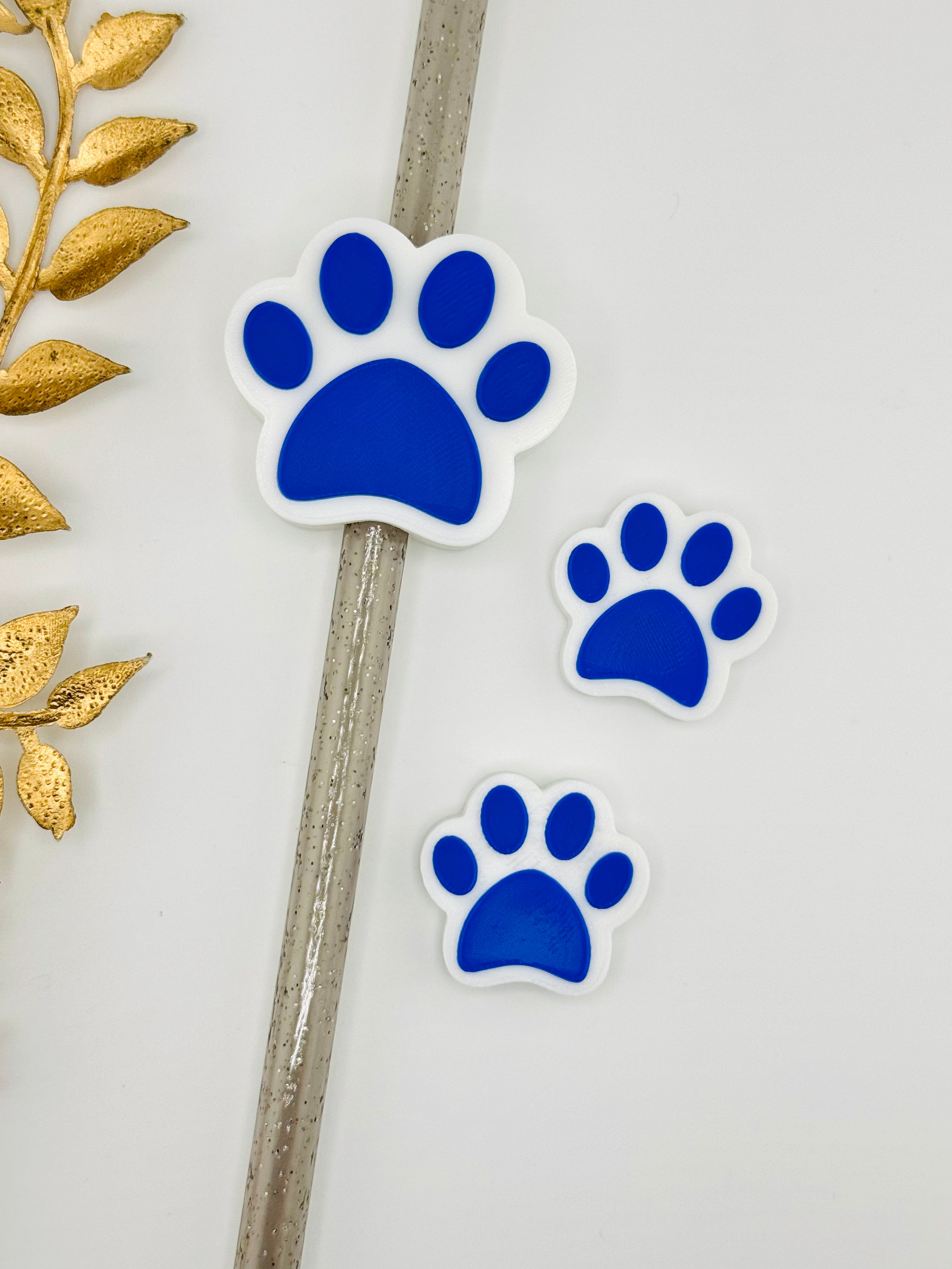 3D Printed Royal Blue Paw – Delilica