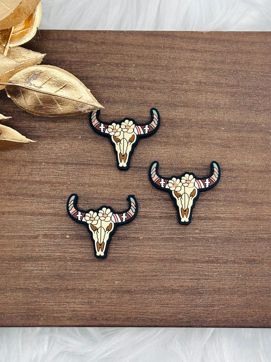 Bohemian Longhorn Skull Focal