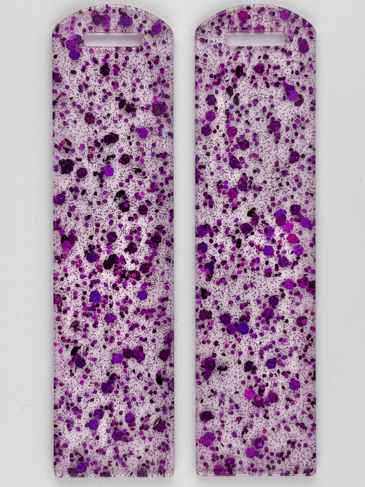 Acrylic Bookmark ~ Purple Speckles