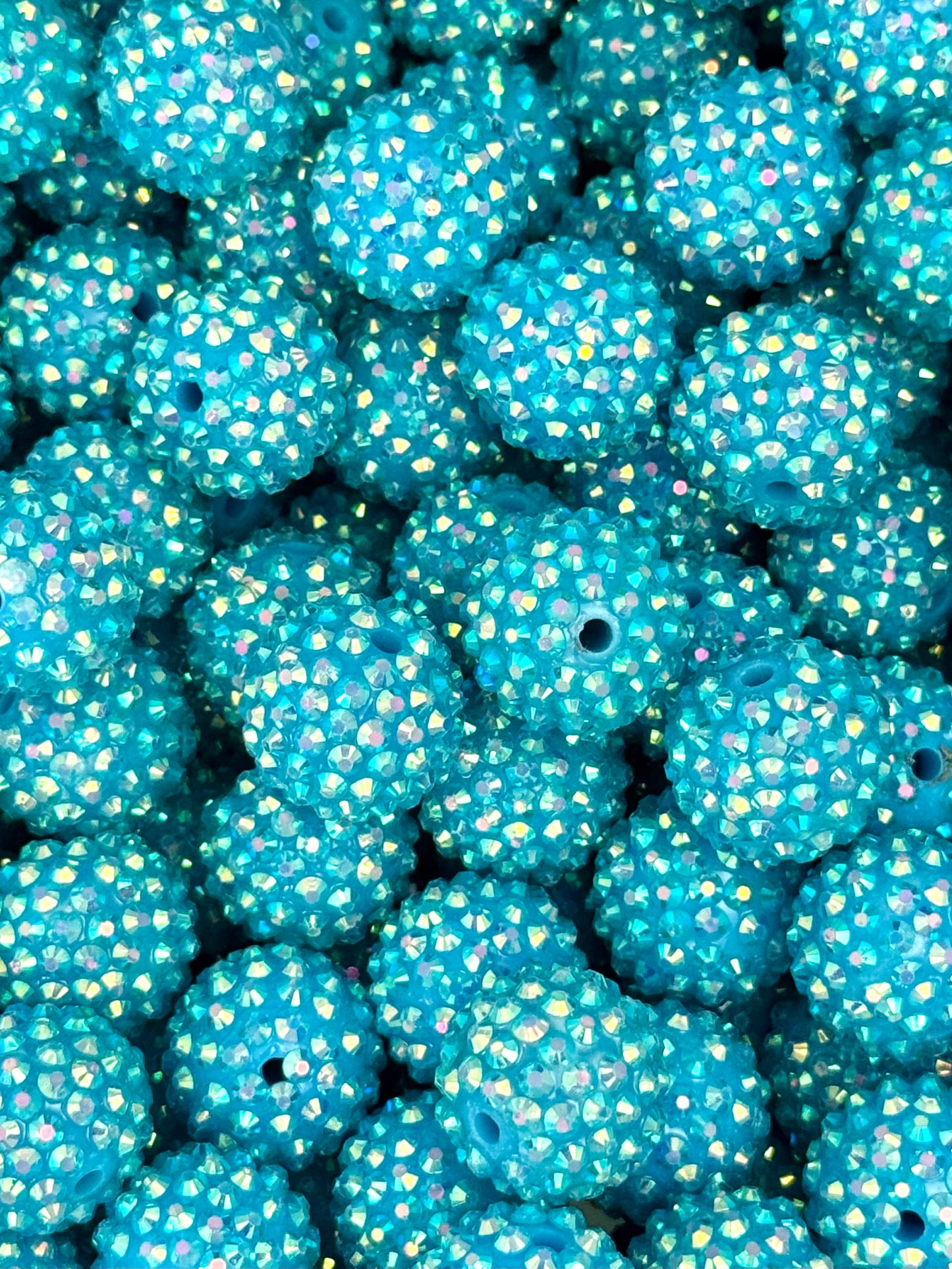 Rhinestone 20mm Acrylic ~ Opaque Ocean