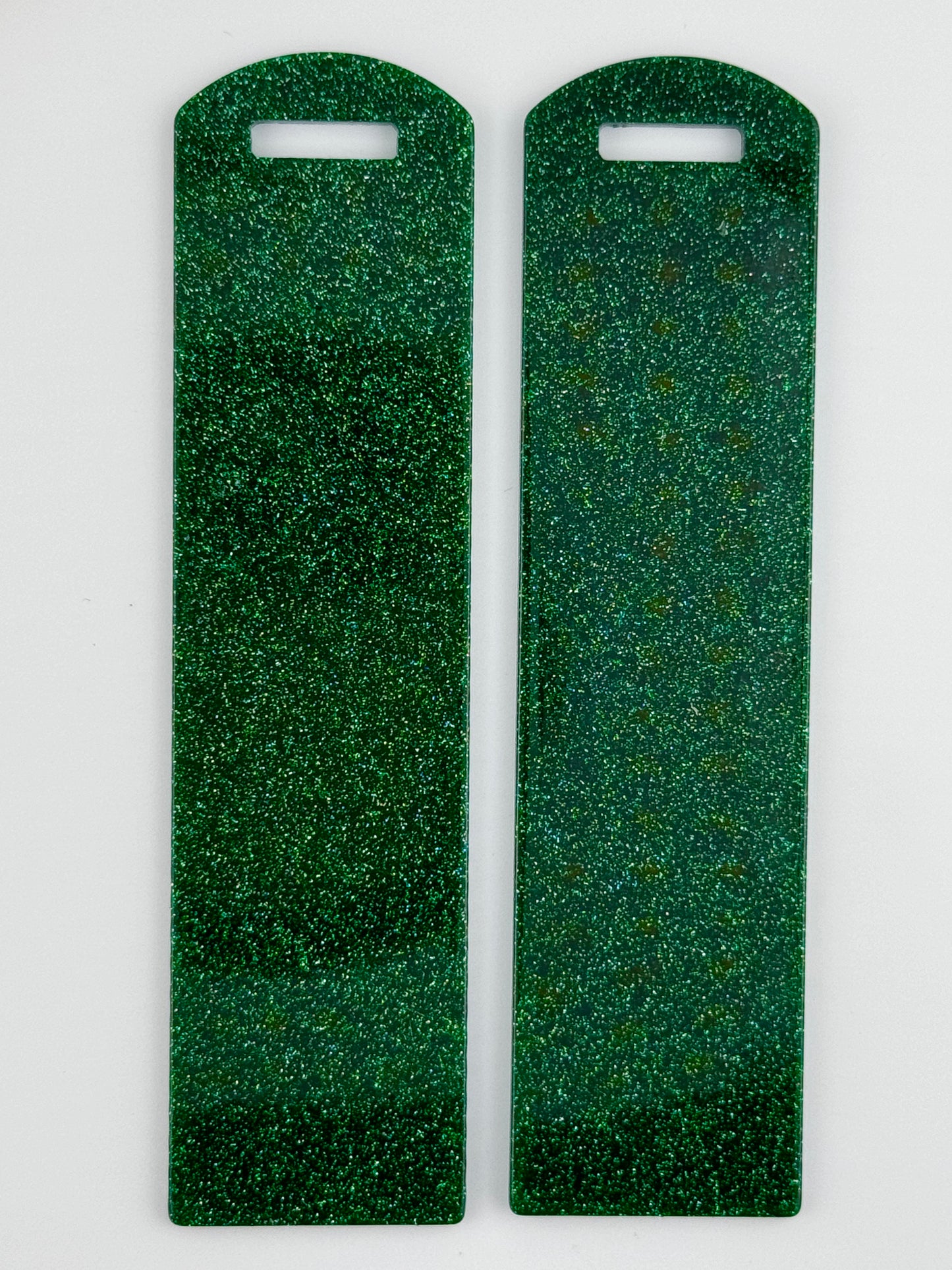 Acrylic Bookmark ~ Hunter Green Glitter