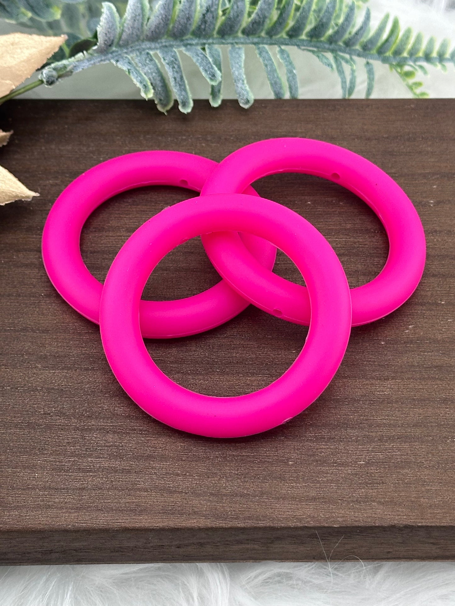 DP ~ Silicone Ring 65mm Fuchsia 3pk