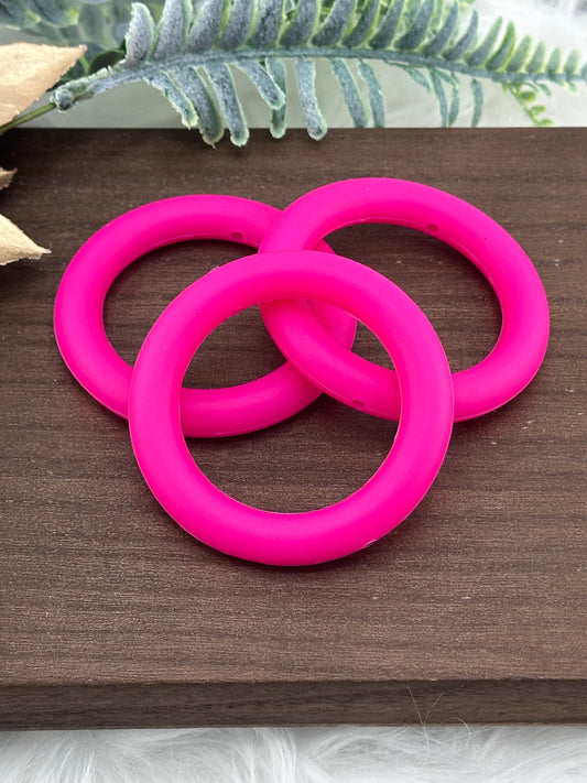 DP ~ Silicone Ring 65mm Fuchsia 3pk