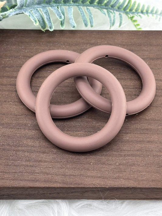 DP ~ Silicone Ring 65mm Mocha Brown 3pk