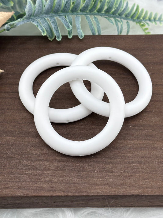 DP ~ Silicone Ring 65mm Snow White 3pk