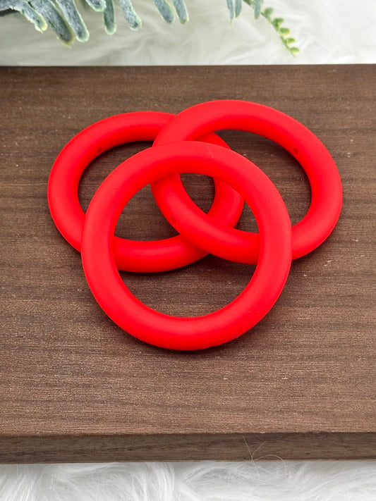 DP ~ Silicone Ring 65mm Cherry Red 3pk