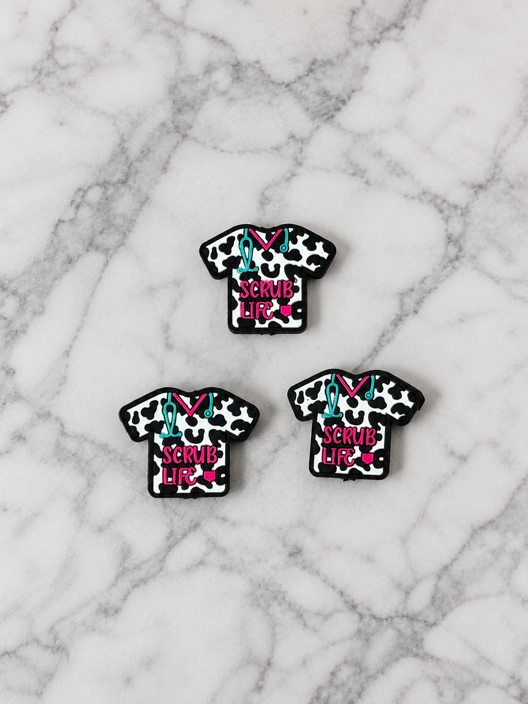 Scrub Life Animal Print Focal