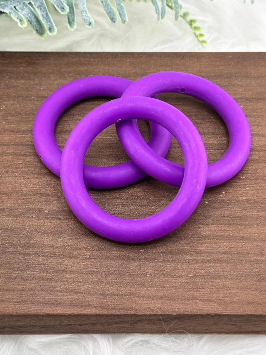 DP ~ Silicone Ring 65mm Bright Purple 3pk