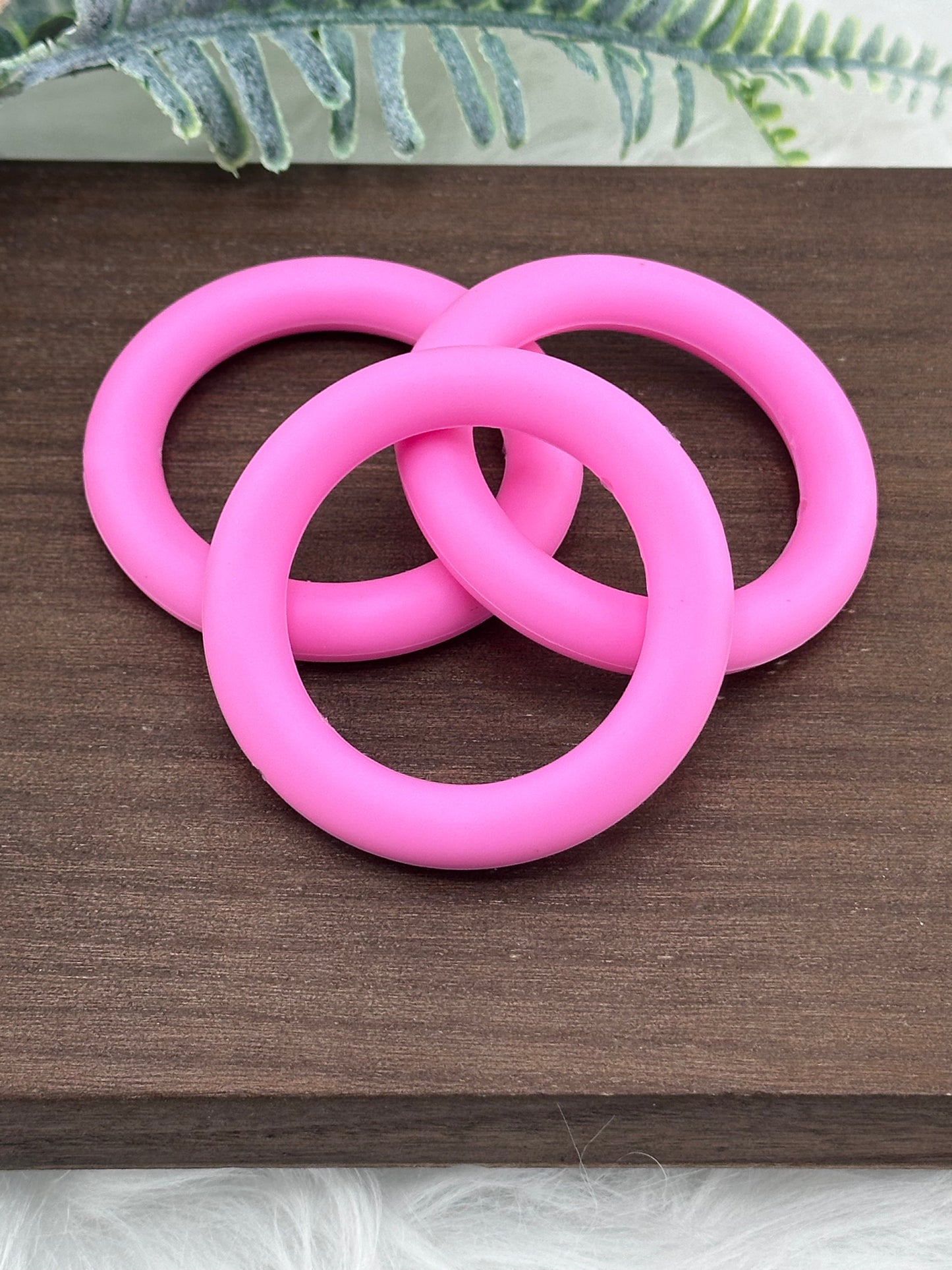 DP ~ Silicone Ring 65mm Hot Pink 3pk