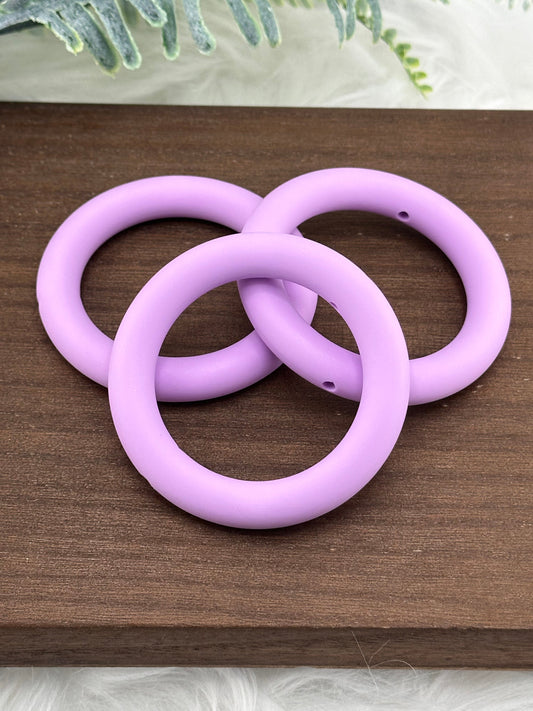 DP ~ Silicone Ring 65mm Macaron Purple 3pk