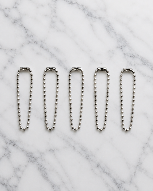 Ball Chain Keychains 5pk (4.5inch)