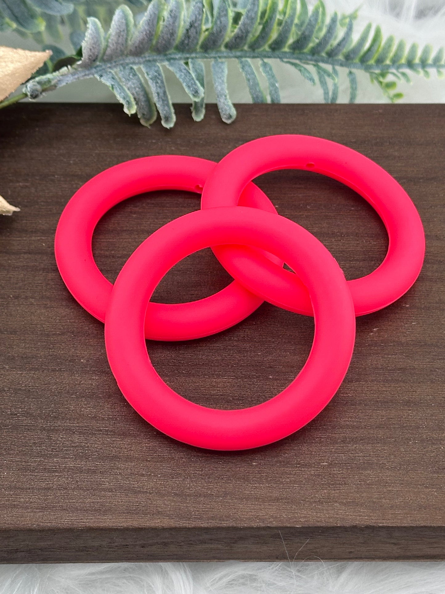 DP ~ Silicone Ring 65mm Shocking Pink 3pk