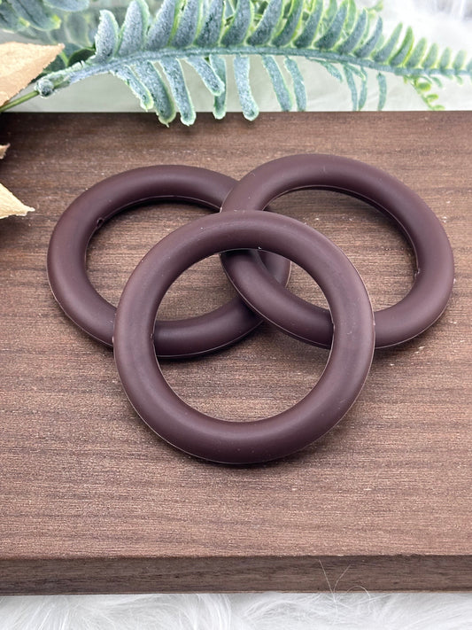 DP ~ Silicone Ring 65mm Coffee Brown 3pk