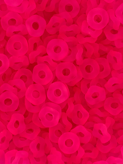 Frosted Wavy Acrylic 13mm Spacers (10ct)
